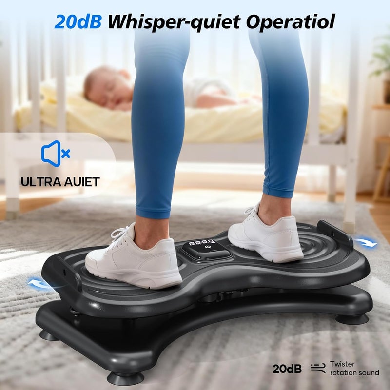 yolid 2025 New Waist Twister Machine Exercise,Waist Twister Fitness Tool with LCD Display& Resistance Bands for Core Exercise,300LB Home Gym Equipment for Slim Waist & Belly Fat - Image 4